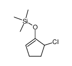 ((5-chlorocyclopent-1-en-1-yl)oxy)trimethylsilane Structure