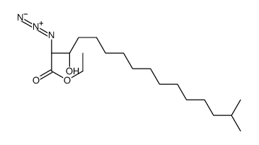ethyl (2R,3R)-2-azido-3-hydroxy-15-methylhexadecanoate结构式