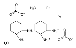 Diaquo[(1R,2R)-1,2-cyclohexanediamine]platinuM Dimer Dinitrate结构式