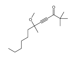 6-methoxy-2,2,6-trimethyldodec-4-yn-3-one结构式