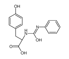(2S)-3-(4-hydroxyphenyl)-2-(phenylcarbamoylamino)propanoic acid Structure