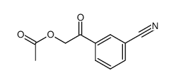 α-acetoxy-3-cyanoacetophenone结构式