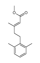 methyl 5-(2,6-dimethylphenyl)-3-methylpent-2-enoate结构式