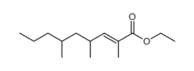 Ethyl 2,4,6-trimethyl-2-nonenoate结构式