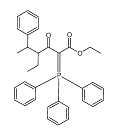 ethyl 4-ethyl-3-oxo-5-phenyl-2-(triphenyl-l5-phosphanylidene)hexanoate Structure