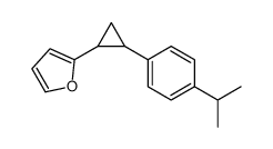 2-[2-(4-propan-2-ylphenyl)cyclopropyl]furan结构式