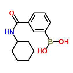 [3-(Cyclohexylcarbamoyl)phenyl]boronic acid structure
