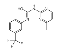 1-(4-Methyl-2-pyrimidinyl)-3-[3-(trifluoromethyl)phenyl]ure Structure