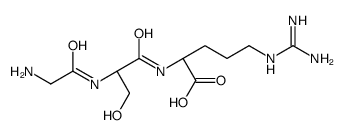 (2S)-2-[[(2S)-2-[(2-aminoacetyl)amino]-3-hydroxypropanoyl]amino]-5-(diaminomethylideneamino)pentanoic acid Structure