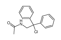 N-(2-chloro-2,2-diphenyl-ethyl)-acetamide Structure