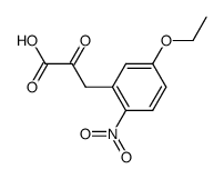 (5-ethoxy-2-nitro-phenyl)-pyruvic acid Structure