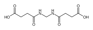 N,N'-methanediyl-bis-succinamic acid Structure