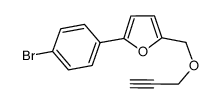 2-(4-bromophenyl)-5-[(prop-2-yn-1-yloxy)methyl]furan结构式