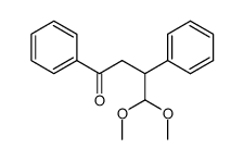 4,4-dimethoxy-1,3-diphenyl-butan-1-one结构式