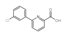 6-(3-氯苯基)-甲酸吡啶结构式