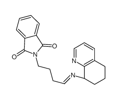 2-[4-[[(8S)-5,6,7,8-tetrahydroquinolin-8-yl]imino]butyl]isoindole-1,3-dione Structure
