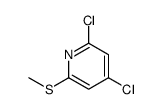 2,4-dichloro-6-methylsulfanylpyridine Structure
