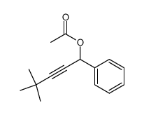 4,4-dimethyl-1-phenylpent-2-ynyl acetate Structure