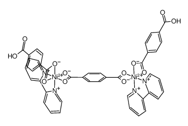 Ni2(1,4-benzenedicarboxylate)(1,4-benzenedicarboxylic acid(1-))2(2,2'-bipyridine)2结构式