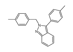3-(4-methylphenyl)-2-[(4-methylphenyl)methyl]indazole结构式