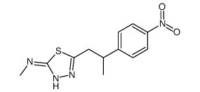 N-methyl-5-[2-(4-nitrophenyl)propyl]-1,3,4-thiadiazol-2-amine结构式