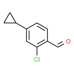 2-Chloro-4-cyclopropylbenzaldehyde Structure