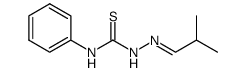 2-(2-methylpropylidene)-N-phenylhydrazinecarbothioamide Structure