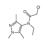 2-chloro-N-ethyl-N-(1,3,5-trimethylpyrazol-4-yl)acetamide Structure