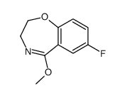 7-氟-2,3-二氢-5-甲氧基苯并[f][1,4]噁氮杂卓结构式