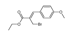 ethyl-(2Z)-2-(bromomethyl)-3-(4-methoxyphenyl)-propenoate结构式
