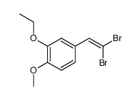 1,1-dibromo-2-(3-ethoxy-4-methoxyphenyl)ethene Structure