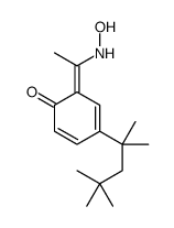 6-[1-(hydroxyamino)ethylidene]-4-(2,4,4-trimethylpentan-2-yl)cyclohexa-2,4-dien-1-one Structure