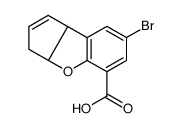 (3AS,8BS)-7-BROMO-3A,8B-DIHYDRO-3H-CYCLOPENTA[B]BENZOFURAN-5-CARBOXYLIC ACID Structure