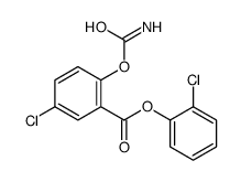 (2-chlorophenyl) 2-carbamoyloxy-5-chlorobenzoate结构式