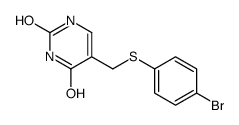 5-[(4-bromophenyl)sulfanylmethyl]-1H-pyrimidine-2,4-dione Structure