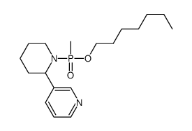 3-[1-[heptoxy(methyl)phosphoryl]piperidin-2-yl]pyridine结构式
