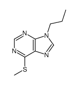 6-methylsulfanyl-9-propylpurine结构式