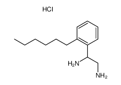 1-(2-Hexyl-phenyl)-ethane-1,2-diamine; hydrochloride Structure