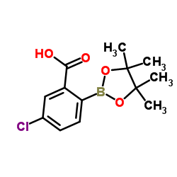 2-Carboxy-4-chlorophenylboronic acid pinacol ester Structure