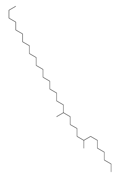 8,13-dimethylhentriacontane Structure