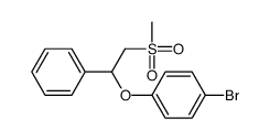 1-bromo-4-(2-methylsulfonyl-1-phenylethoxy)benzene结构式