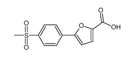 5-(4-(甲基磺酰基)苯基)呋喃-2-羧酸结构式