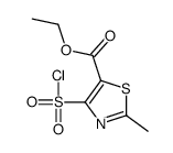ethyl 4-chlorosulfonyl-2-methyl-1,3-thiazole-5-carboxylate Structure