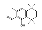 6-formyl-1,1,4,4,7-pentamethyl-5-hydroxy-1,2,3,4-tetrahydronaphthalene结构式