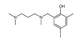 N,N,N'-trimethyl-N'-(2-hydroxy-3-methyl-5-iodobenzyl)-1,3-propanediamine结构式