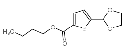 BUTYL 5-(1,3-DIOXOLAN-2-YL)-2-THIOPHENECARBOXYLATE structure