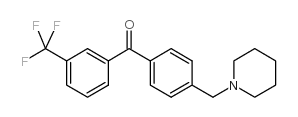 4'-PIPERIDINOMETHYL-3-TRIFLUOROMETHYLBENZOPHENONE结构式