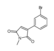 3-(3-bromophenyl)-1-methylpyrrole-2,5-dione结构式