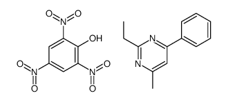 2-ethyl-4-methyl-6-phenylpyrimidine,2,4,6-trinitrophenol结构式