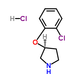 Pyrrolidine, 3-(2-chlorophenoxy)-, hydrochloride (1:1), (3S) structure